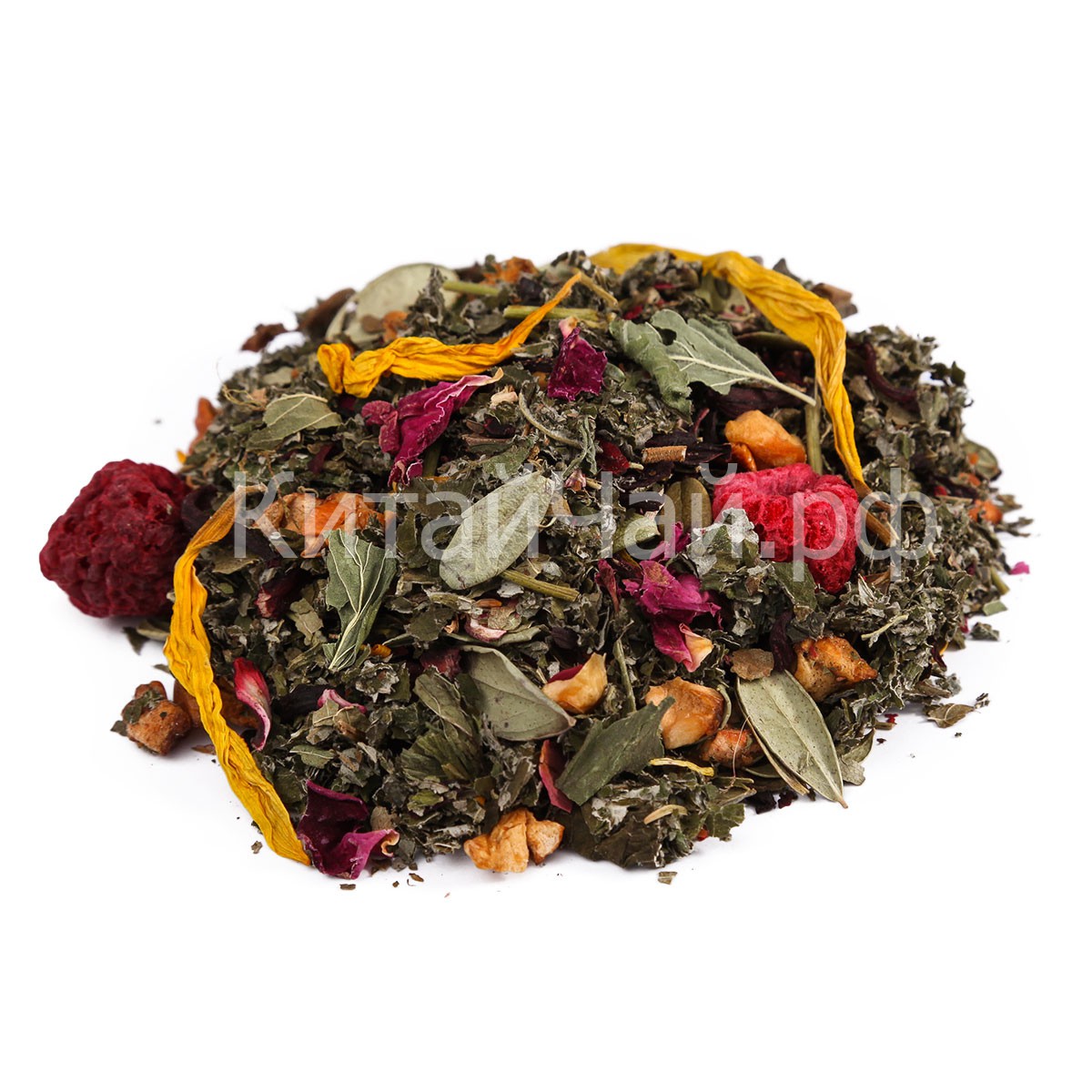 Чай травяной - Малина с мятой №3 (Премиум) - 100 гр